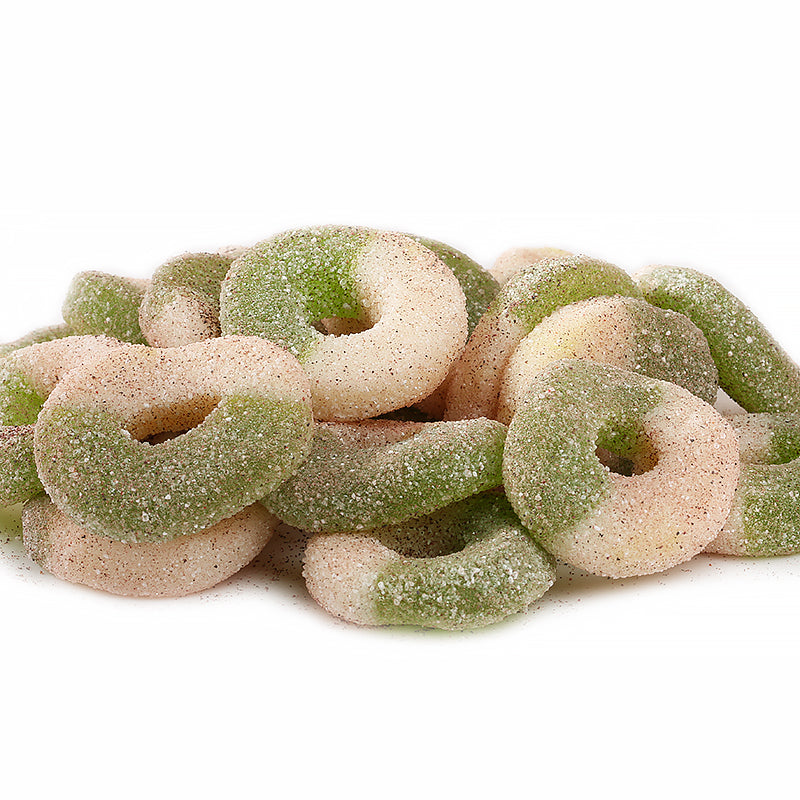 Li Hing Green Apple Sour Gummy Rings